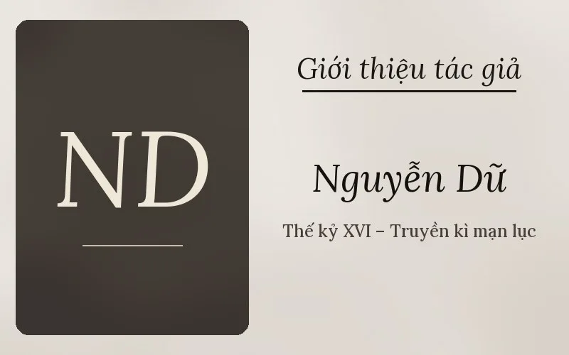 Tác giả Nguyễn Dữ