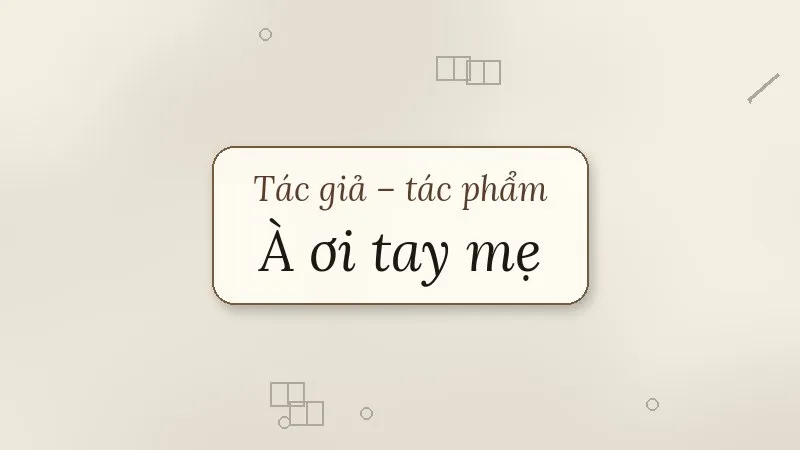 à ơi tay mẹ bình nguyên