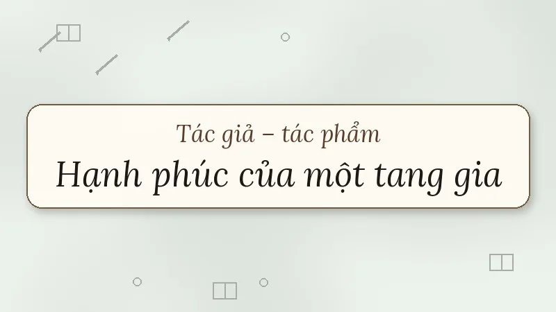 hạnh phúc của một tang gia vũ trọng phụng
