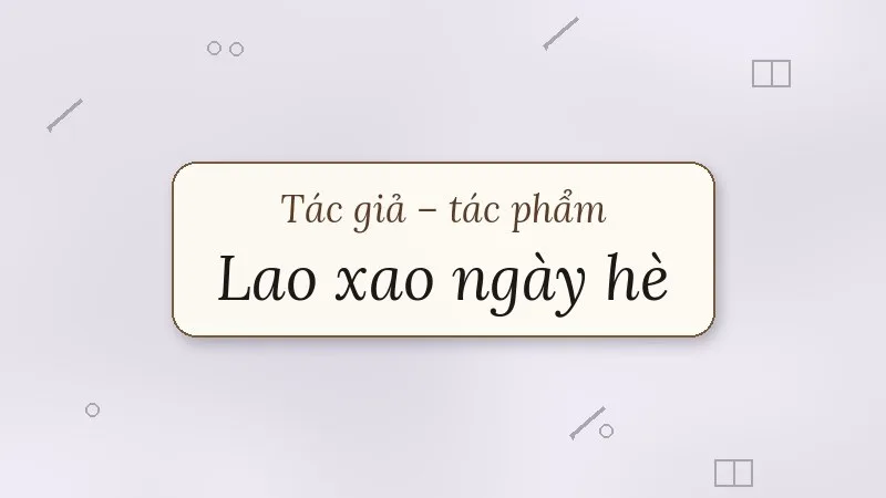 lao xao ngày hè duy khán