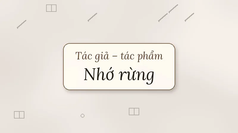 nhớ rừng thế lữ