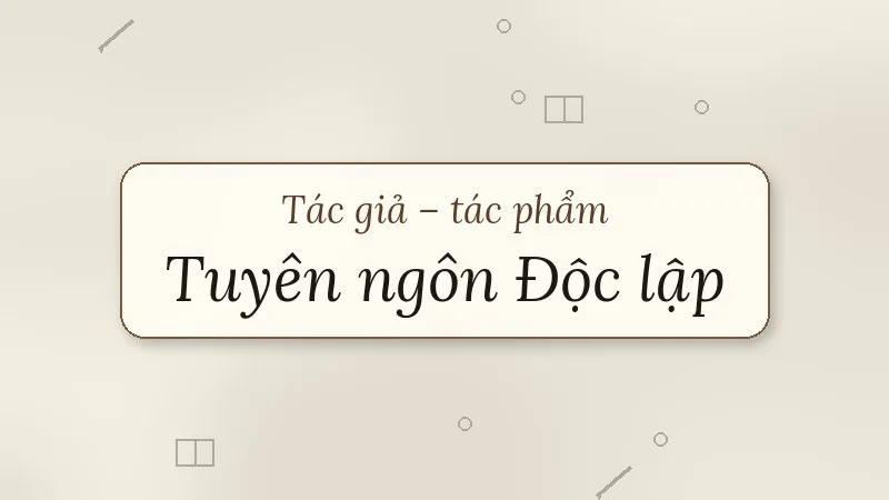 tuyên ngôn độc lập hồ chí minh