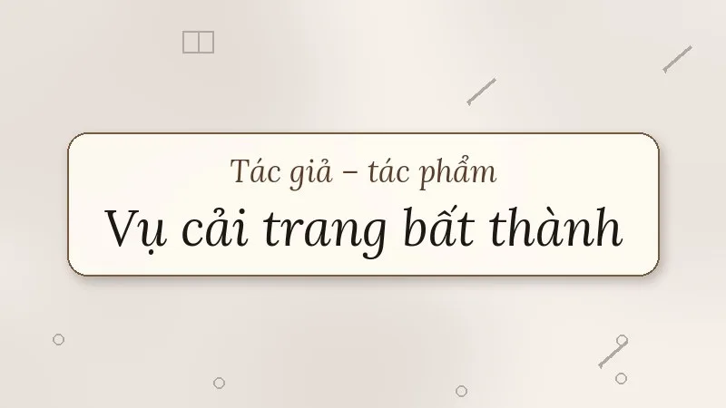 vụ cải trang bất thành