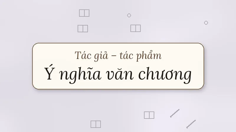ý nghĩa văn chương hoài thanh