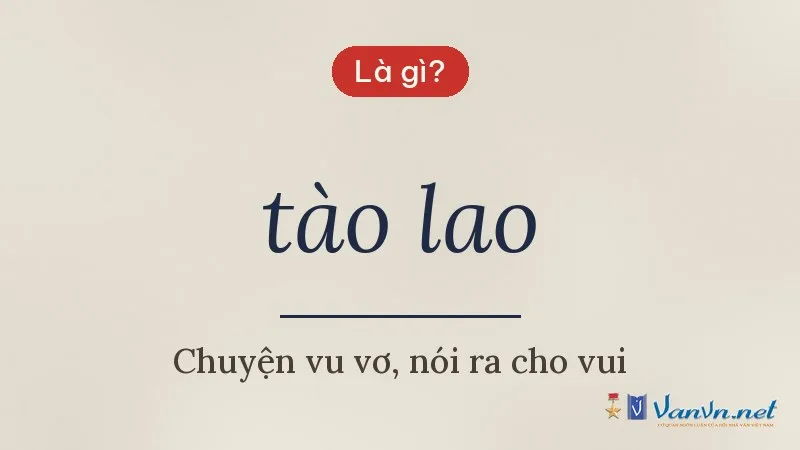 tào lao là gì