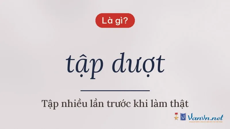 tập dượt là gì