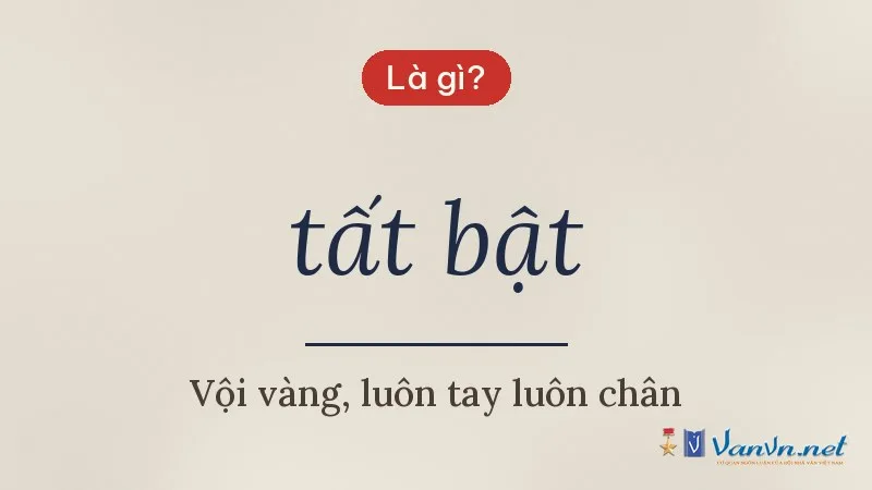 tất bật là gì