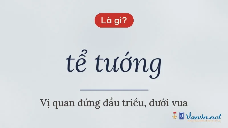 tể tướng là gì