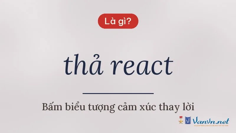 thả react là gì
