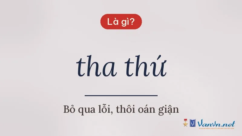 tha thứ là gì