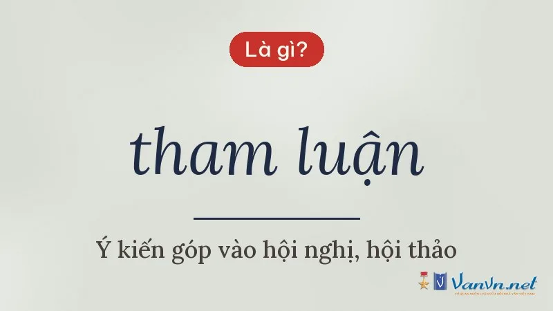 tham luận là gì