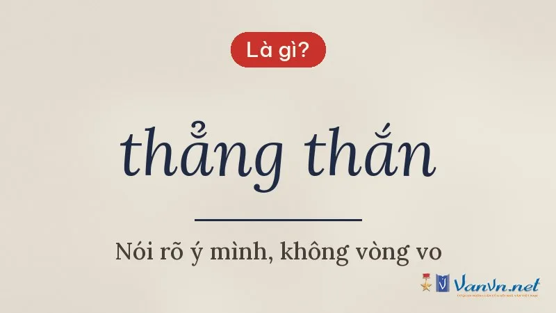 thẳng thắn là gì