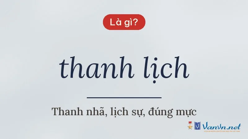 thanh lịch là gì