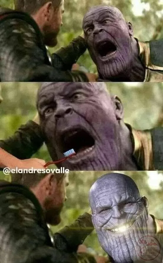 thanos meme thor