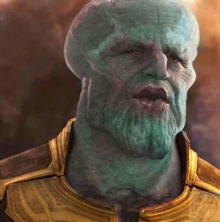 meme thanos face