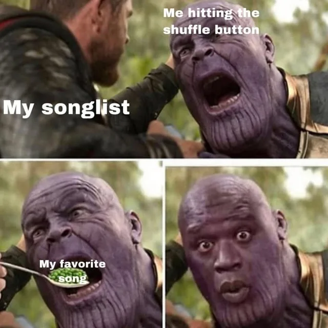 thanos meme thor