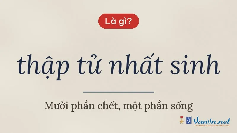 thập tử nhất sinh là gì