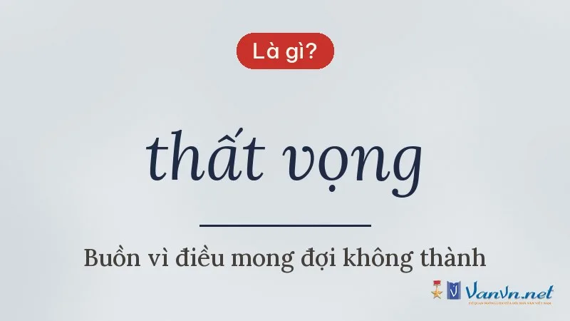 thất vọng là gì