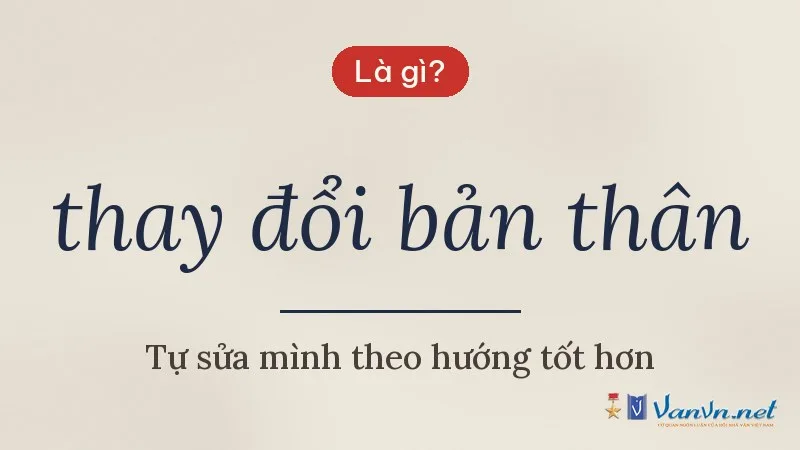 thay đổi bản thân là gì