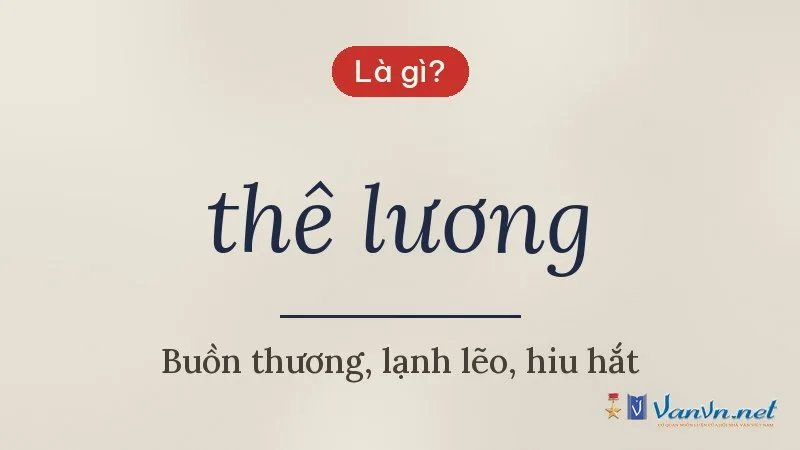 thê lương là gì