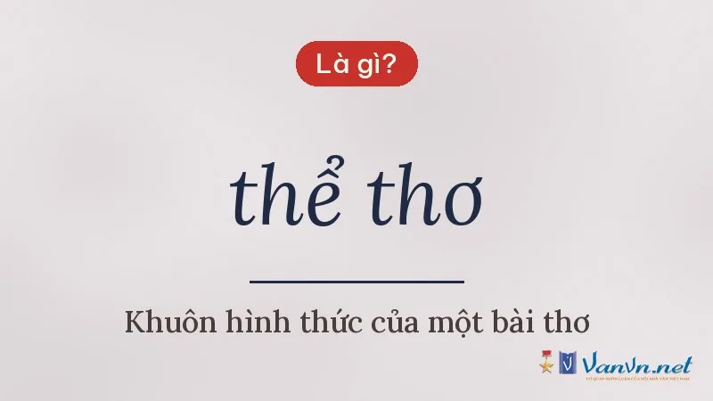 thể thơ là gì