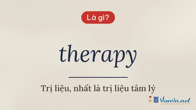 therapy là gì