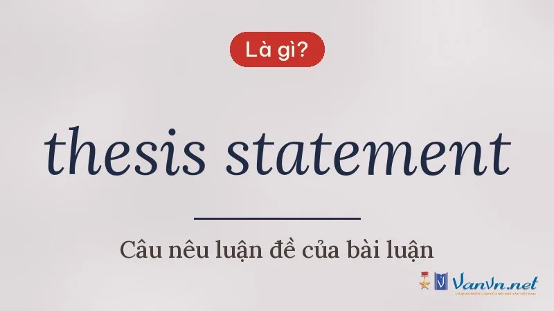 thesis statement là gì