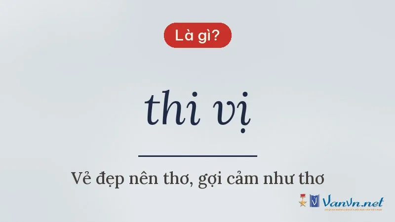 thi vị là gì