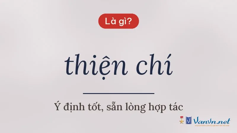 thiện chí là gì