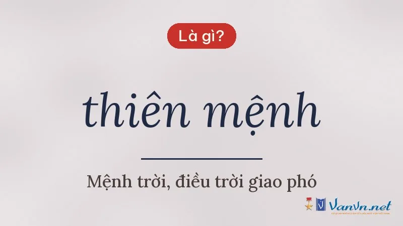 thiên mệnh là gì