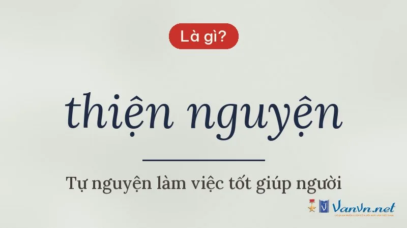 thiện nguyện là gì