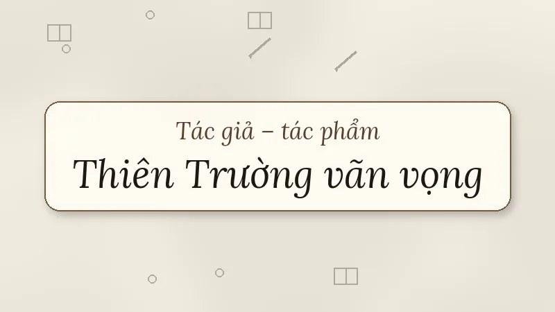 thiên trường vãn vọng trần nhân tông