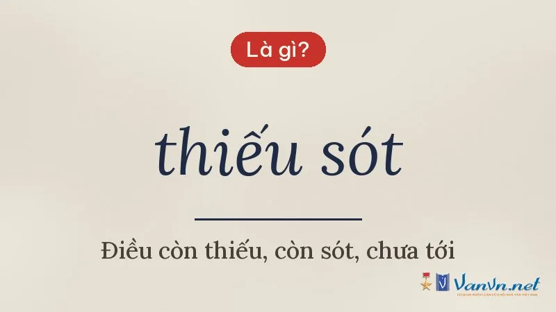 thiếu sót là gì