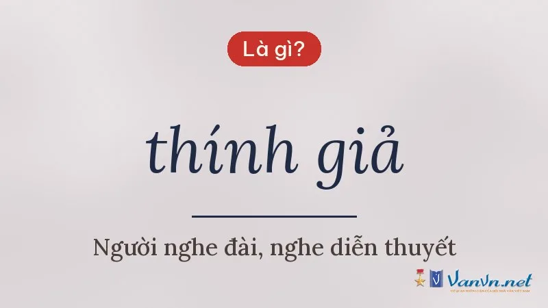 thính giả là gì
