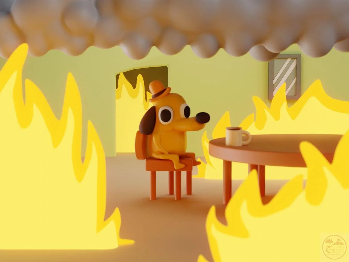 ảnh meme this is fine