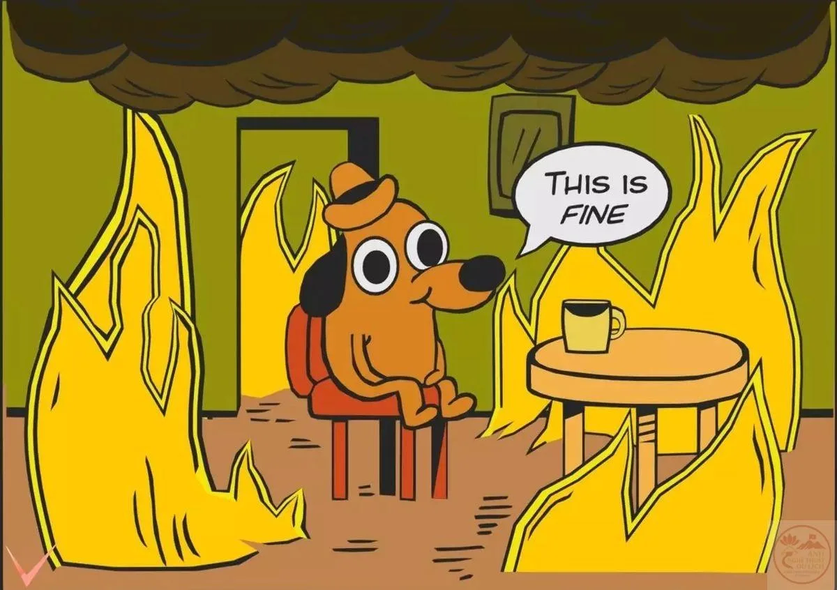 ảnh meme this is fine