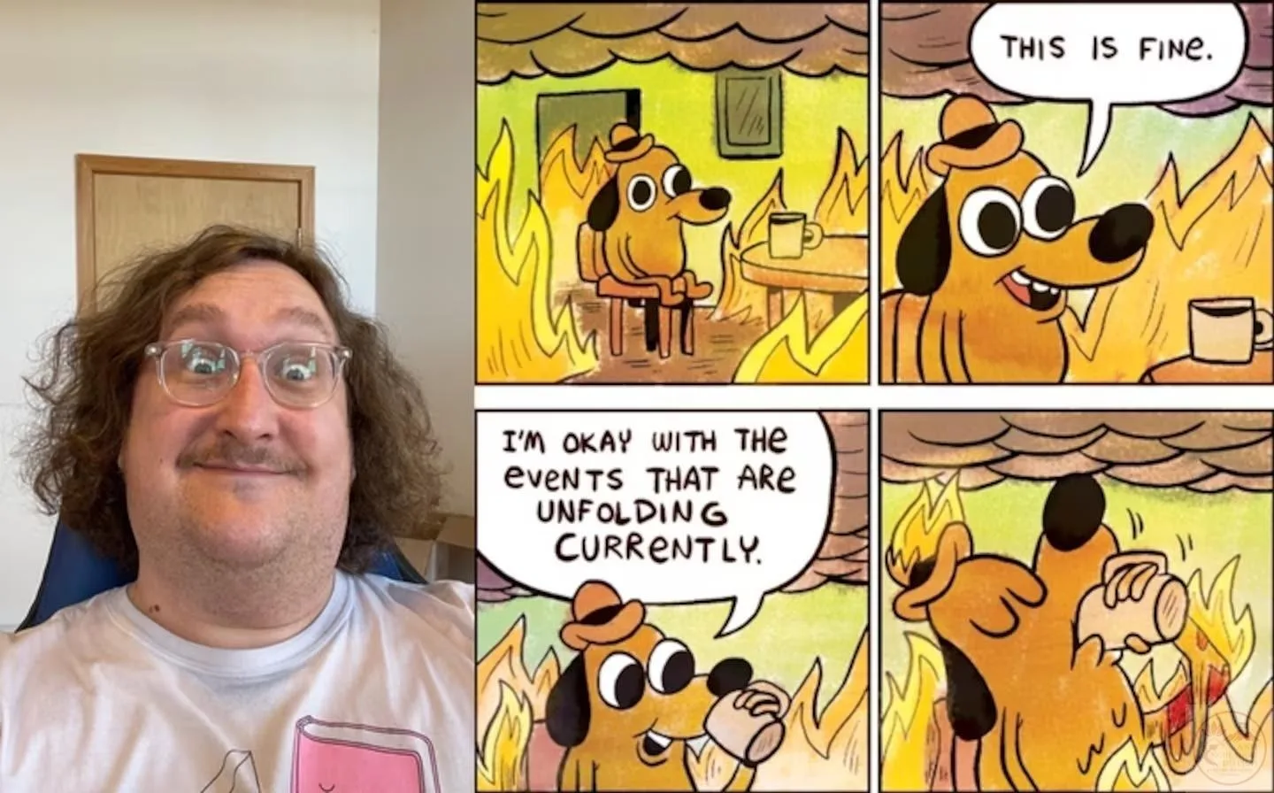 ảnh meme this is fine