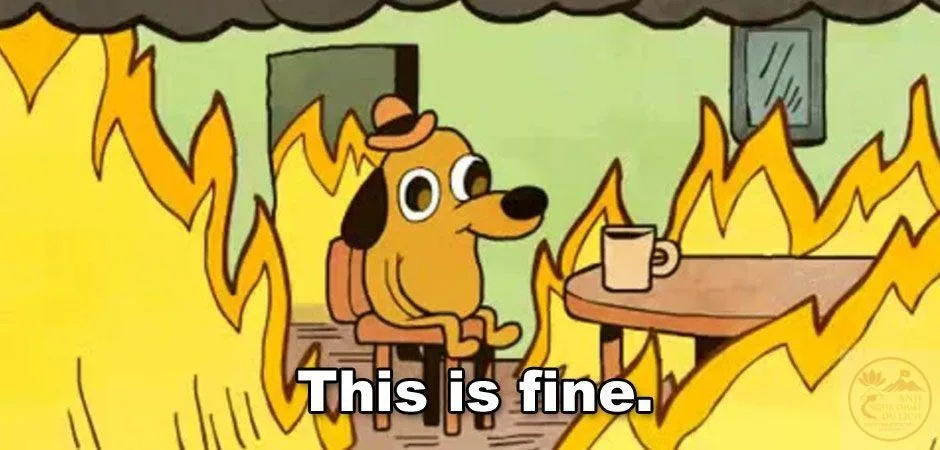 ảnh meme this is fine
