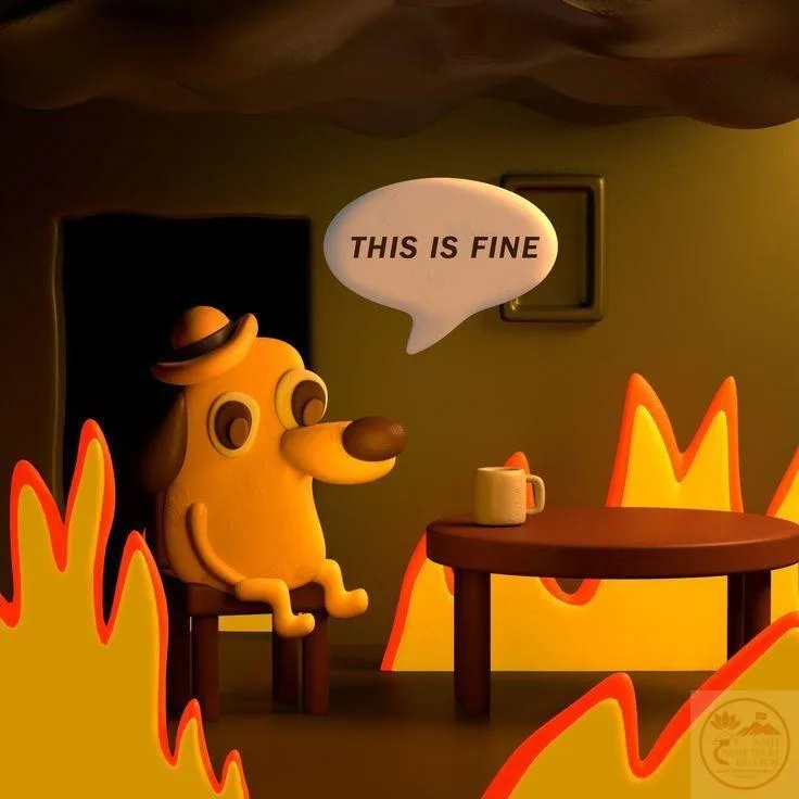 ảnh meme this is fine