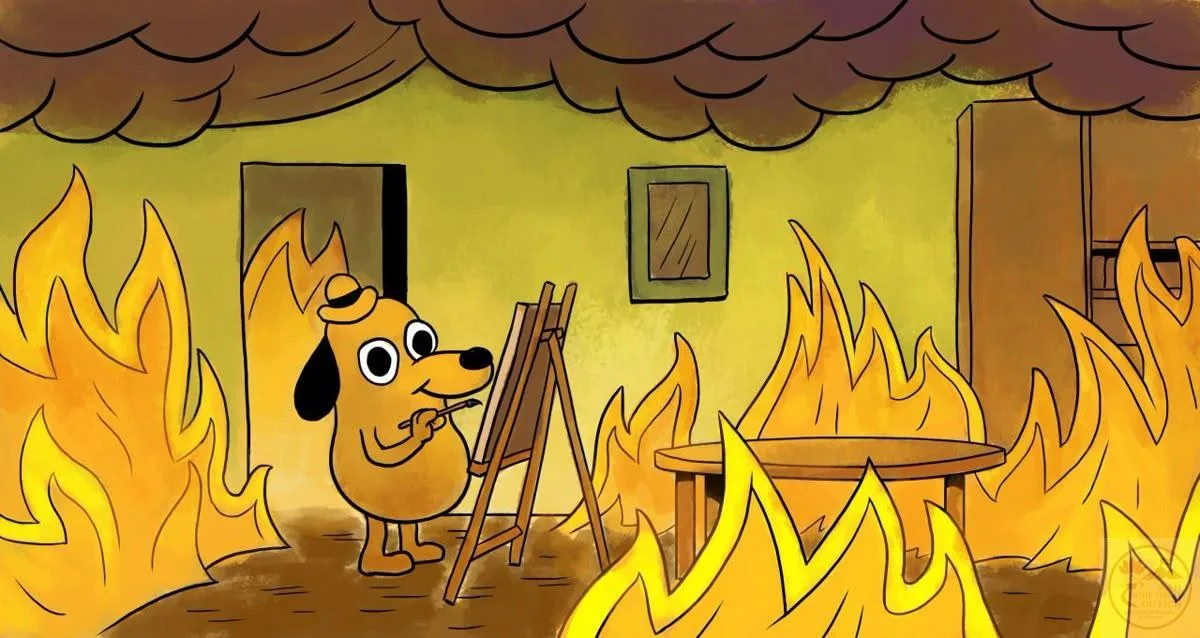 ảnh meme this is fine