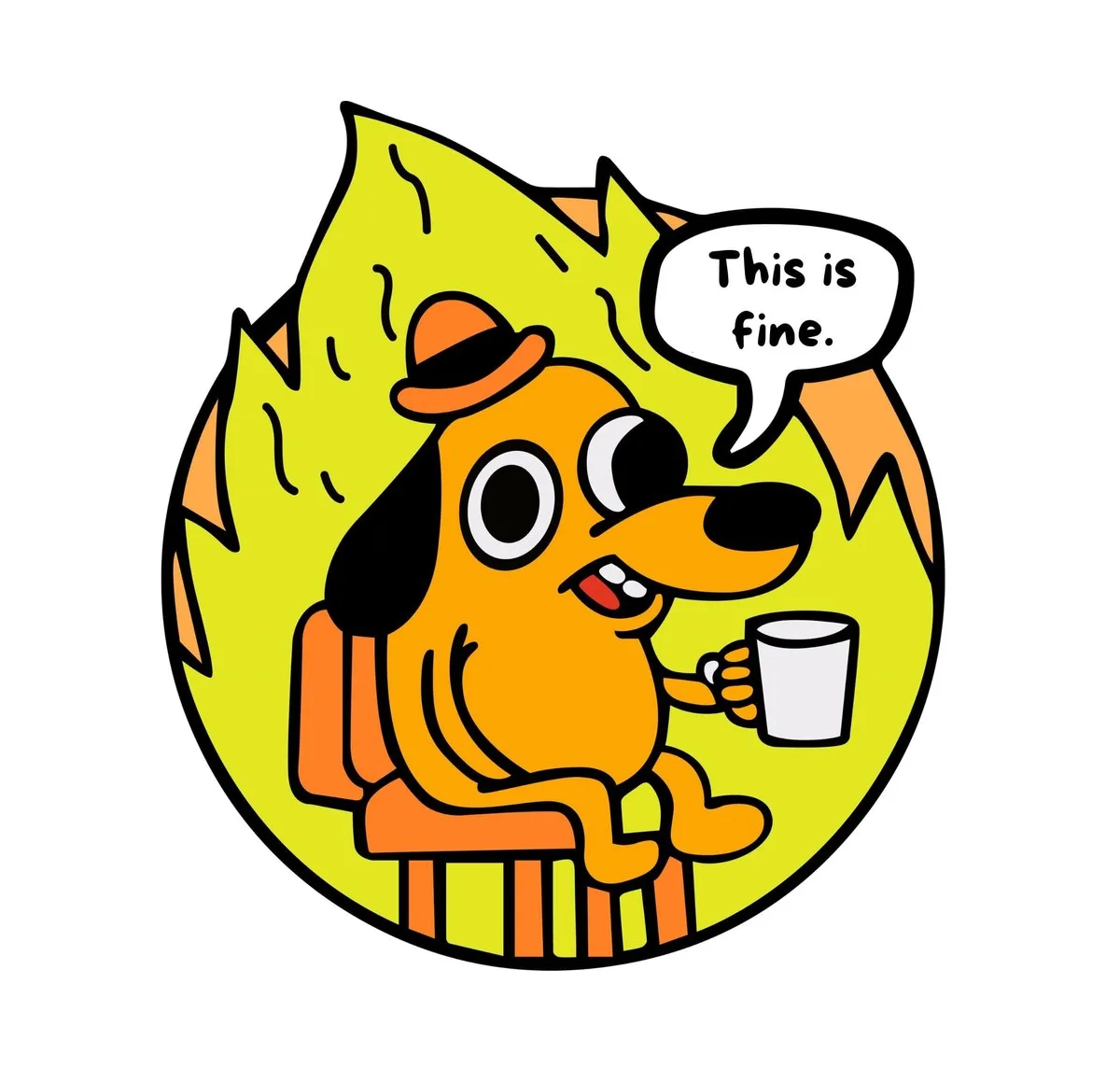 ảnh meme this is fine