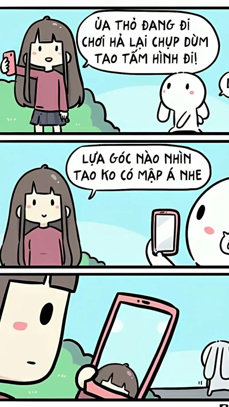 meme thỏ 7 màu có chữ