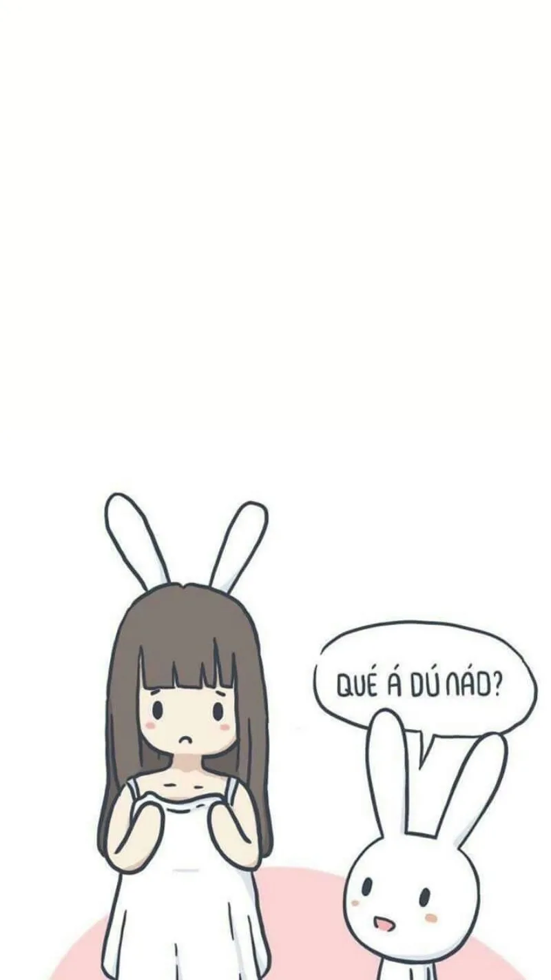 meme thỏ 7 màu có chữ