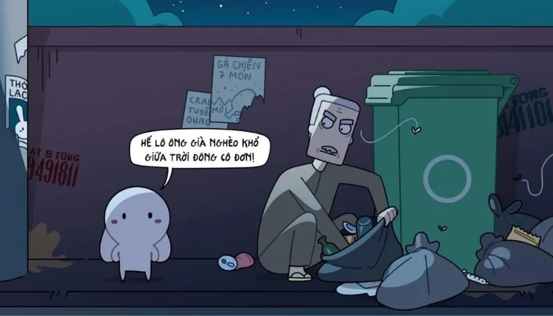 thỏ 7 màu meme và ông Năm