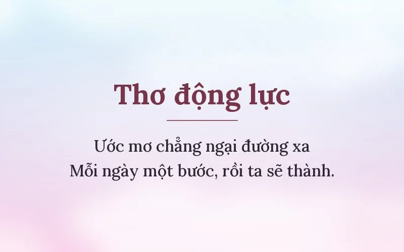 Thơ động lực