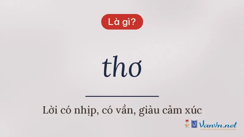 thơ là gì