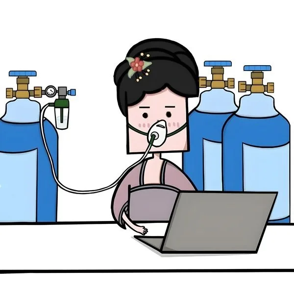 thở oxy meme