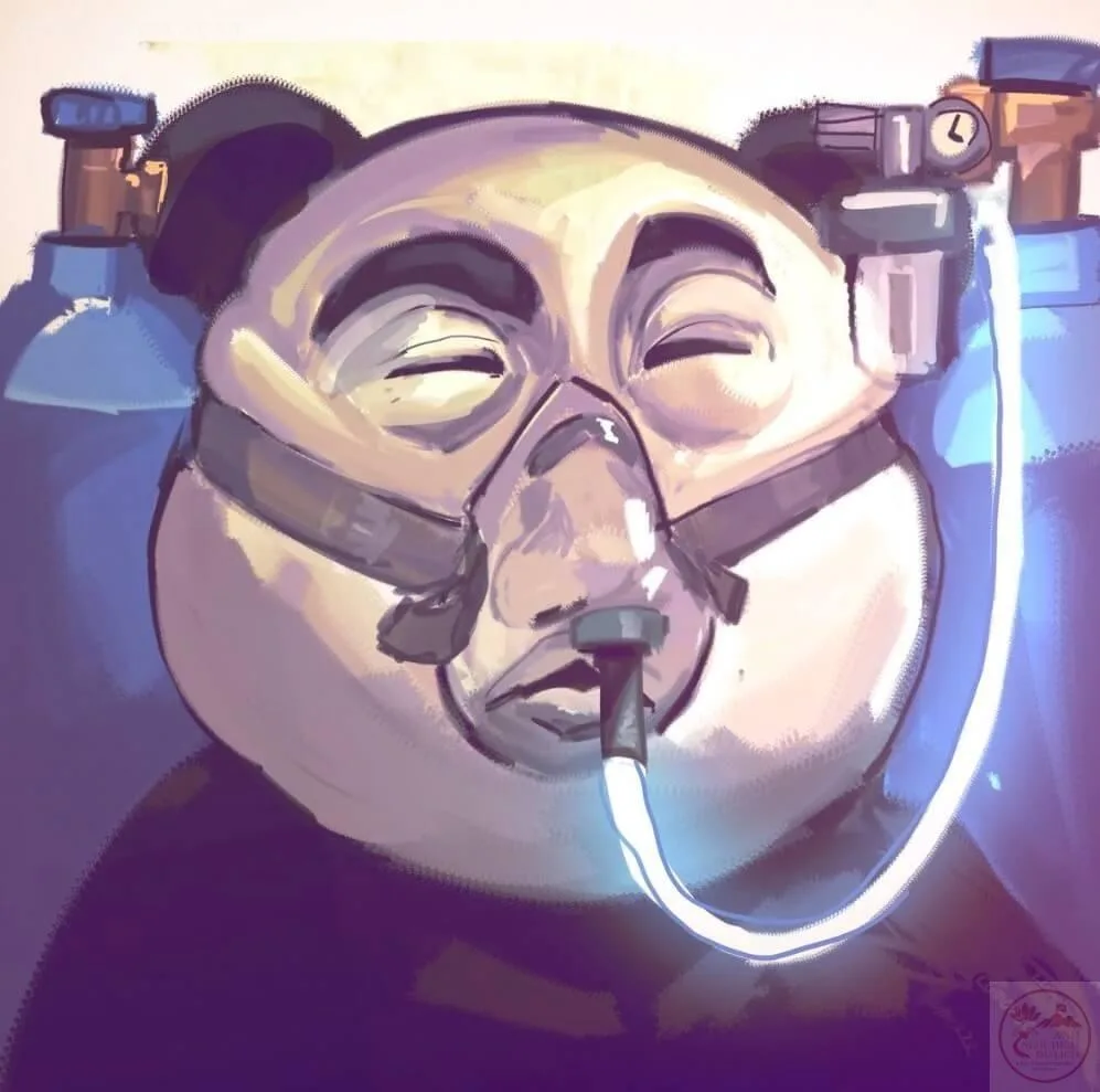 thở oxy meme