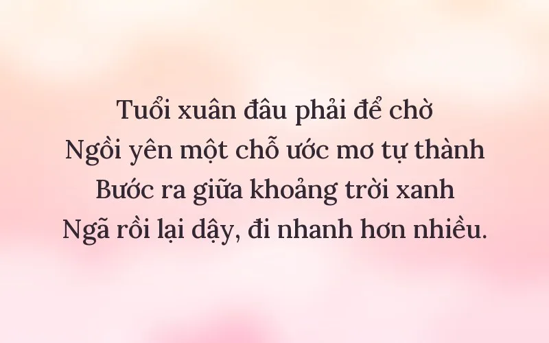 Thơ tuổi trẻ nhiệt huyết