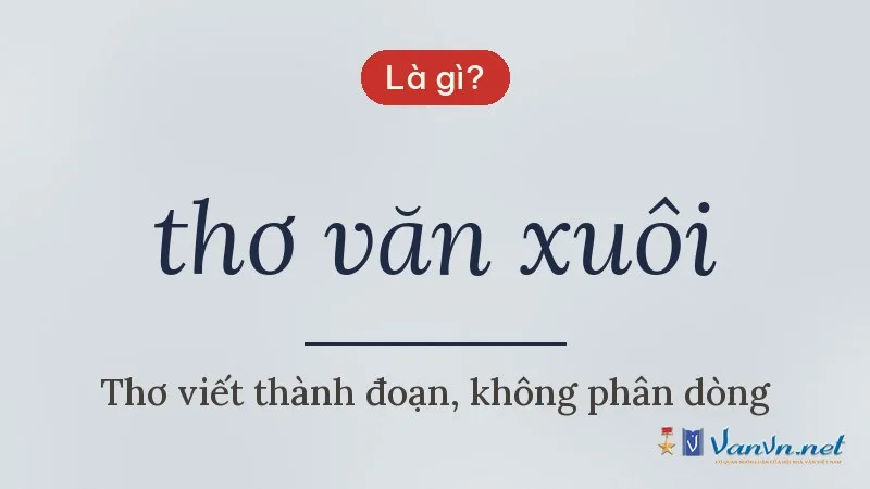 thơ văn xuôi là gì